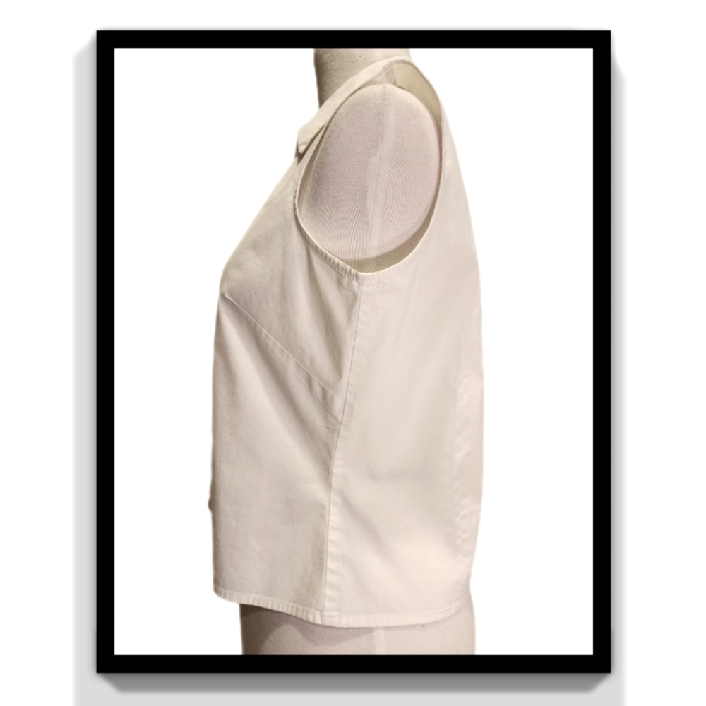 Cropped Tie Button-Down Shirt - image 5